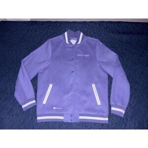 Microsoft MACH Program Varsity Jacket Womens Medium Designed by Team France EUC